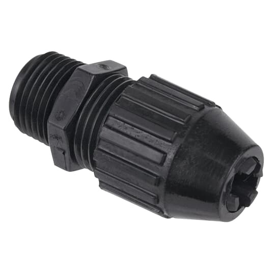 2673 T&B Black Beauty Liquidtight Strain Relief Cord Connector, 1/2 in Trade, 0.4 to 0.56 in Cable Openings, Nylon