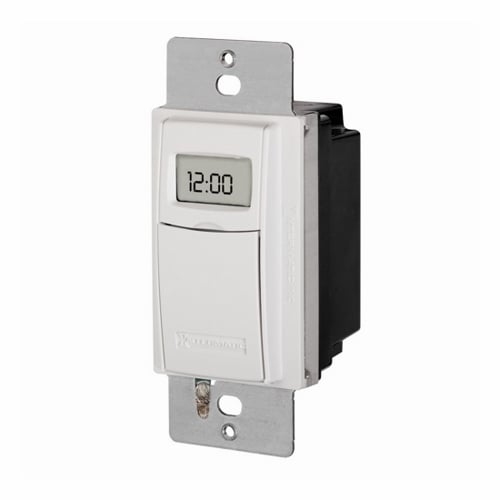 ST01 Digital Heavy Duty In-Wall Timer, 7 days Setting, 120/277 V AC, 1 hp, 1 Pole