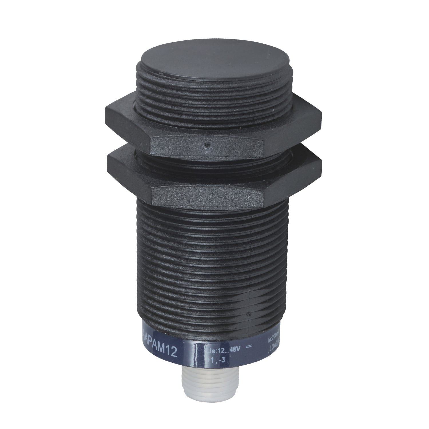 XS230AAPAM12 OsiSense XS2 Series Cylindrical Fixed Form Proximity Sensor, Inductive, PNP/Discrete Output, 1NO Contact, 12 to 48 V DC