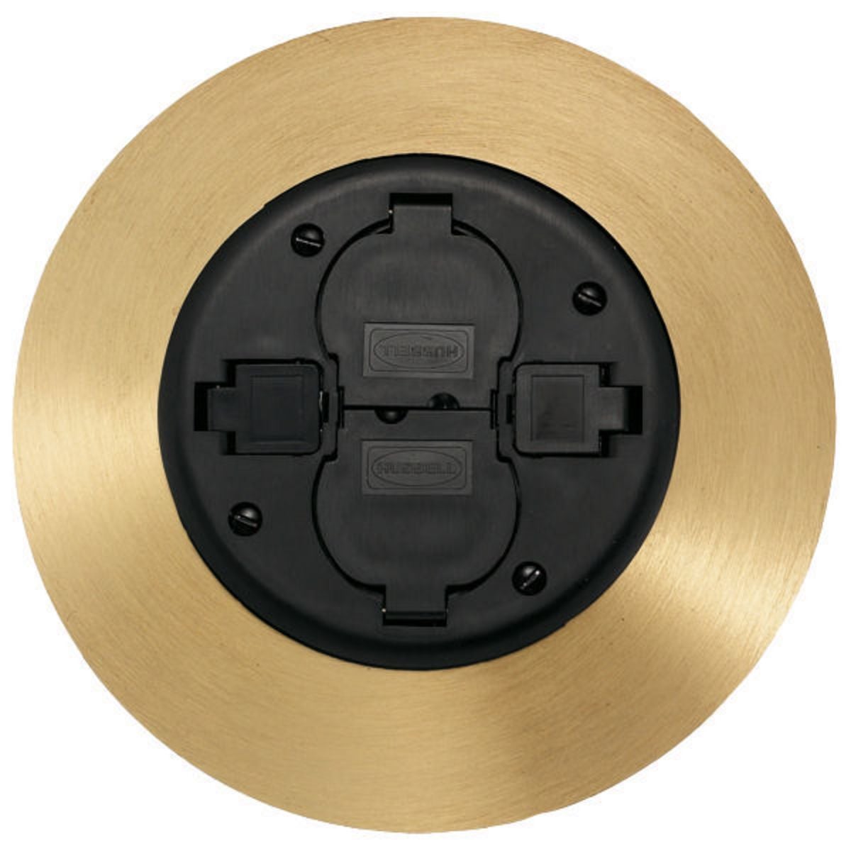 PT2X2SFBRS3 2x2 Flush Fire-Rated Standard Poke-Through Service Fitting, 7 in Dia, 16.67 in L, Brass