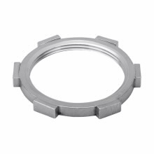 13SS Conduit Locknut, 1-11-1/2 TPI, For Use With Conduit/NPS Threaded Pipe, 316 Stainless Steel, Natural
