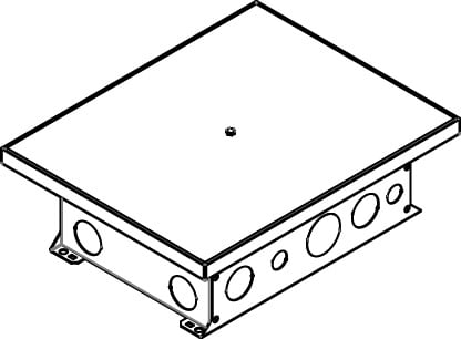 12 Gang Floor Box