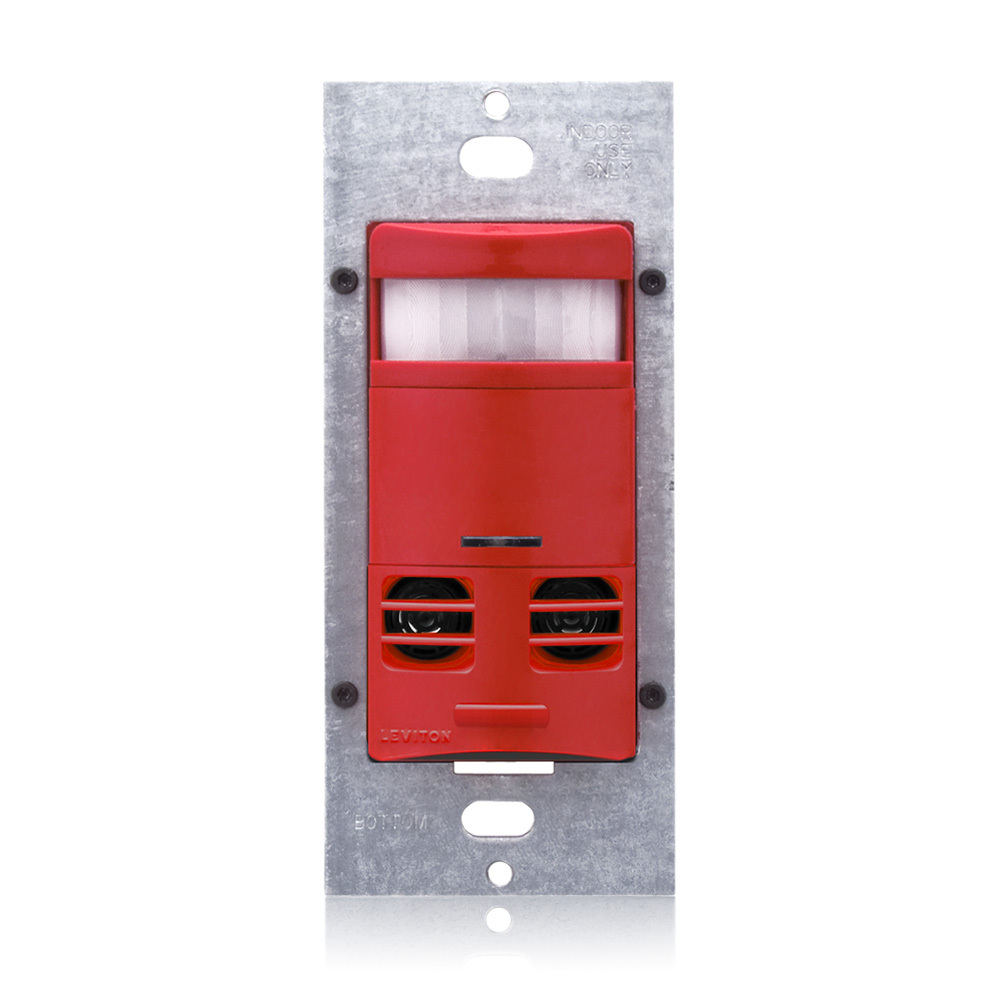 OSSMT-MDR 1-Pole Field Configurable Self Adjusting Occupancy Sensor With Neutral Wire, 120/230/277/347 V AC, Multi-Technology/PIR/Ultrasonic Sensor, 2400 sq-ft Coverage, 180 deg Viewing