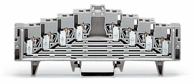 727-220 Operating Tool Terminal Block Matrix Patching, 250 V, 28 to 16 AWG Wire, 4 Poles, DIN Rail Mount