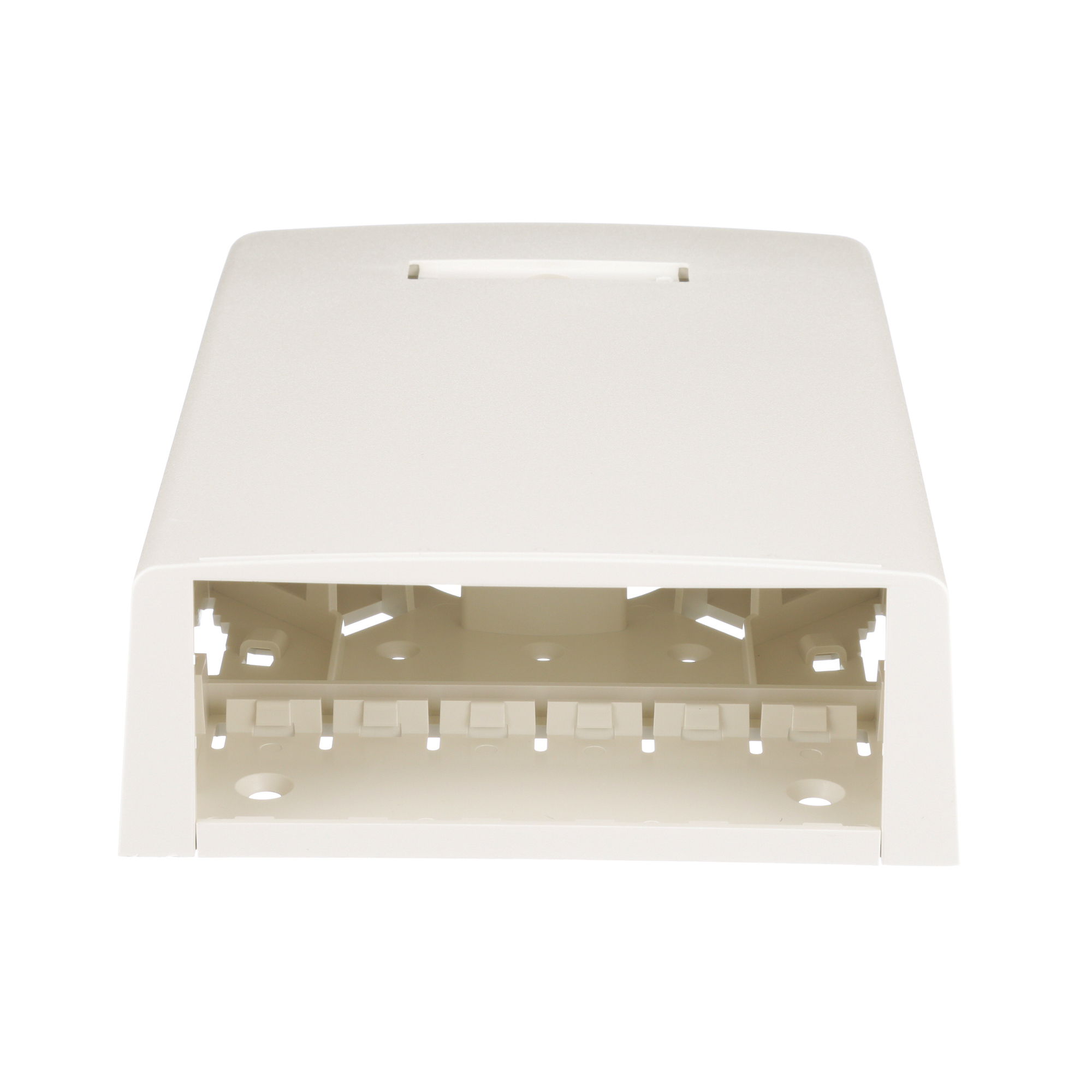 CBXF12IW-AY PanNet 12-Port Elongated Surface Mount Box, Mini-Com, For Use With Pan-Way LD3/LDPH3/LD5/LDPH5/LD10/LDPH10 Series Surface Raceways, Surface Mount, ABS