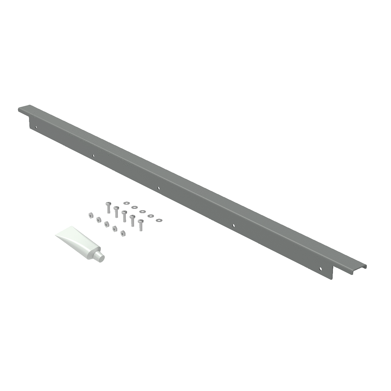 ADK72HH A80 Drip Shield Kit With Concealed Hinges, 75-1/2 in L x 5-1/2 in W, For Use With 72 in Large NEMA 12 2-Door Floor Mount Free-Standing Enclosures, Steel, Gray