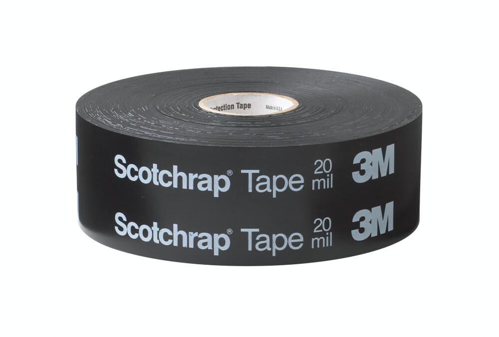 7100109984 50P Corrosion Protection Tape, 100 ft L 2 in W, 1 mil THK, Rubber Adhesive, PVC Backing, Black