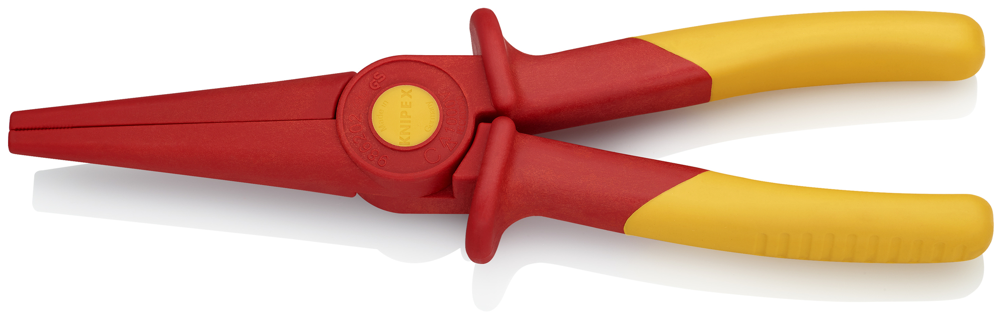 Flat Nose Plastic Pliers-1000V Insulated, 8 3/4 in.