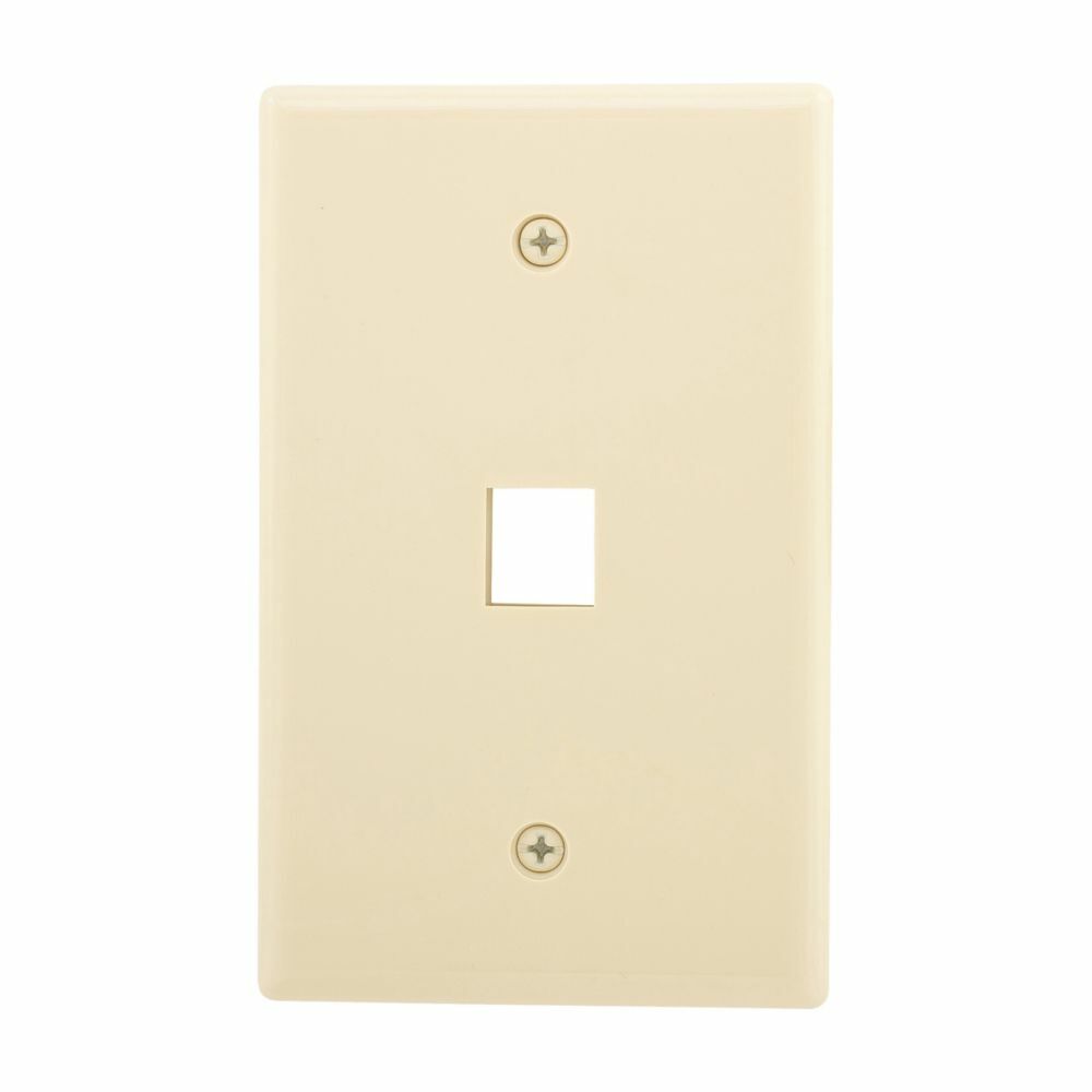 Eaton Modular wallplate, 1 Port Modular, MidSize, IV