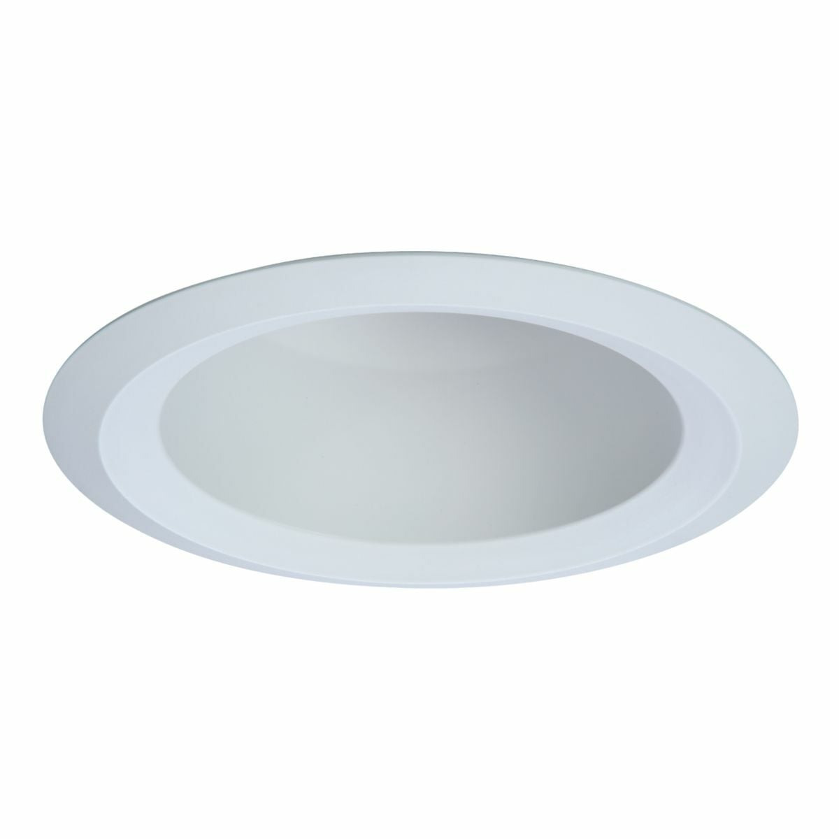 6146WH Halo 6146 Open Round Showerlight Trim, 5-7/16 in Dia Inside x 7-3/4 in Dia Outside, Incandescent Lamp, For Use With 6 in Recessed Downlight Housing
