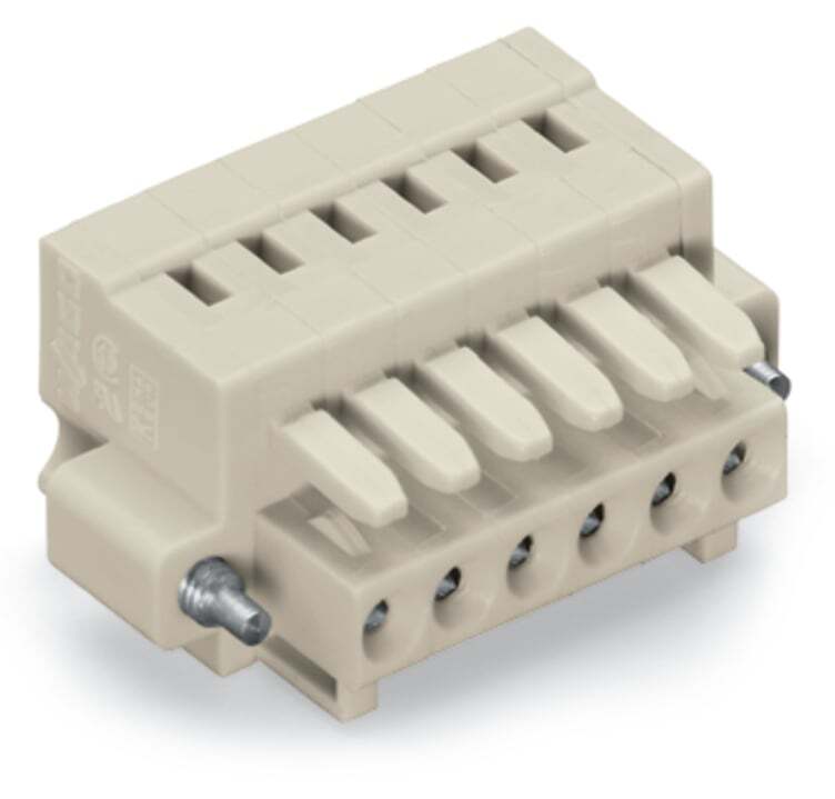 734-105/107-000 Operating Tool 1-Conductor Female Connector, 320 V, 10 A, 28 to 14 AWG Wire, 5 Poles