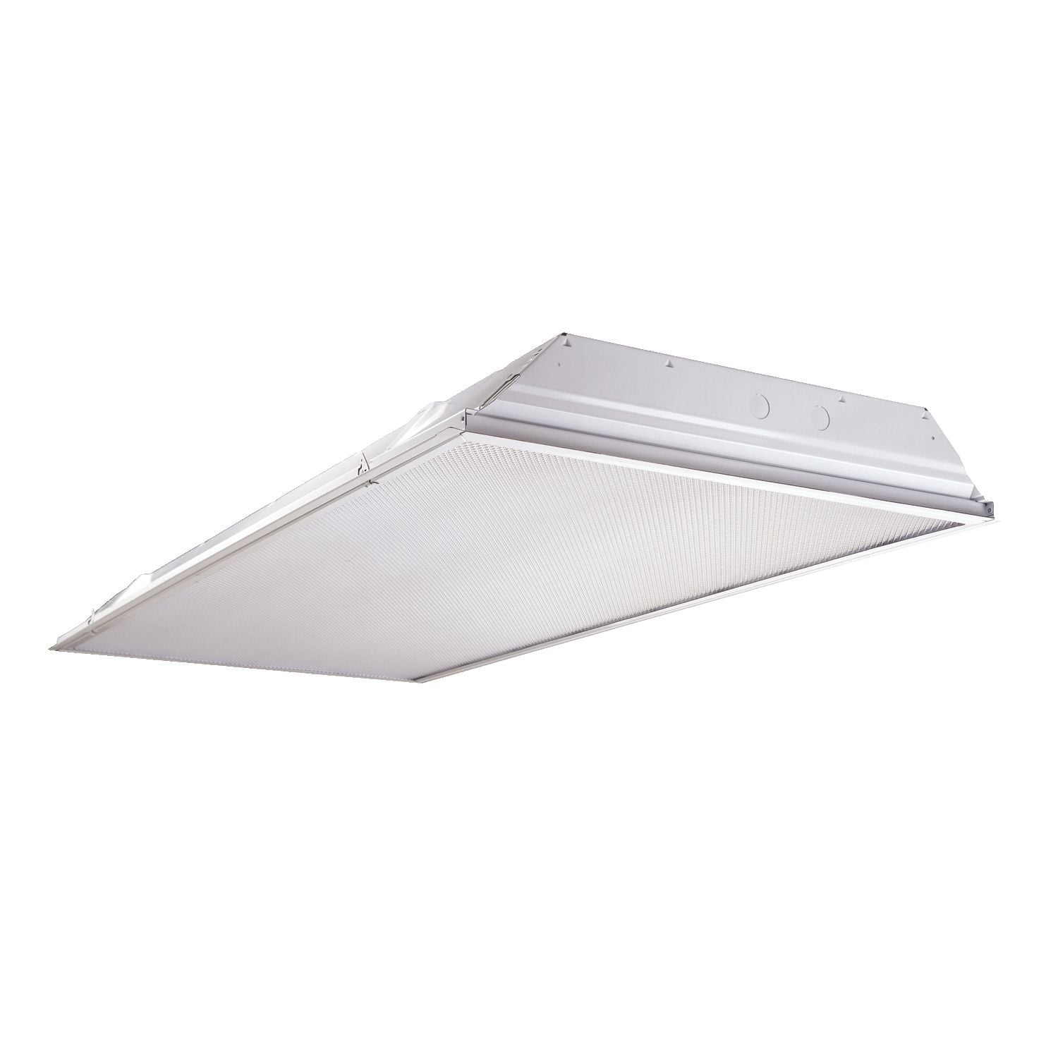 2GR8-232A-UNV-EB81-U Metalux 2GR8 Recessed Static Commercial Indoor Troffer, (2) Lamps T8 Lamp, 32 W Fixture, 120 to 277 V AC, Steel Housing