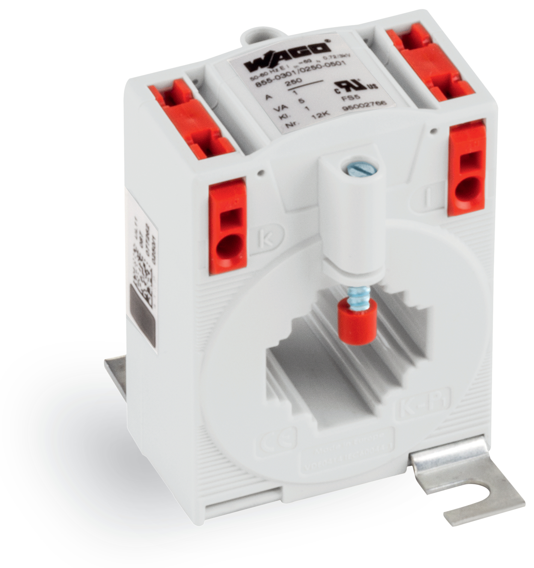 855-301/250-501 Plug-In Current Transformer, 250:1 Current Ratio, 250 A Primary, 1 A Secondary, 50 to 60 Hz