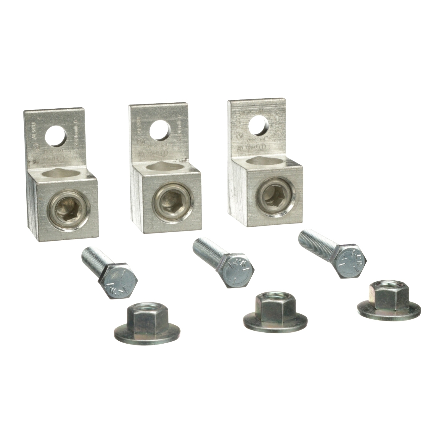 DASKP250 Mechanical Lug Kit, 3 Pieces, For Use With 1-Phase Primary, 1-Phase Secondary, 3-Phase Delta Primary and 3-Phase Delta Secondary Transformer