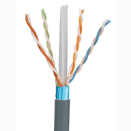 PFR6X04BU-CG PanNet TX6A 10Gig Type CMR Cat 6a Flame Retardant Shielded Copper Cable, Reel Packaging, 80 V AC, (8) 23 AWG F/UTP Bare Solid Copper Conductor, 1000 ft L
