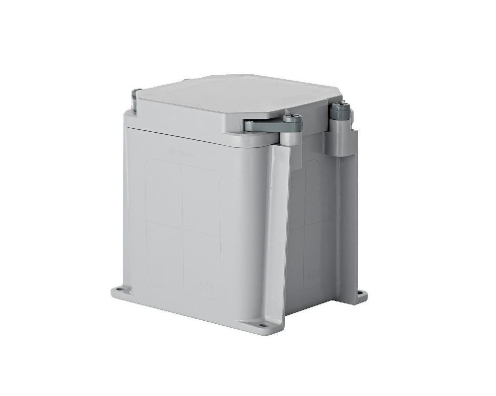 277001 Scepter JBOX Conduit Junction Box, 4 x 4 x 4 in, 50.11 cu-in Capacity, For Use With Rigid Non Metallic Conduit System, PVC