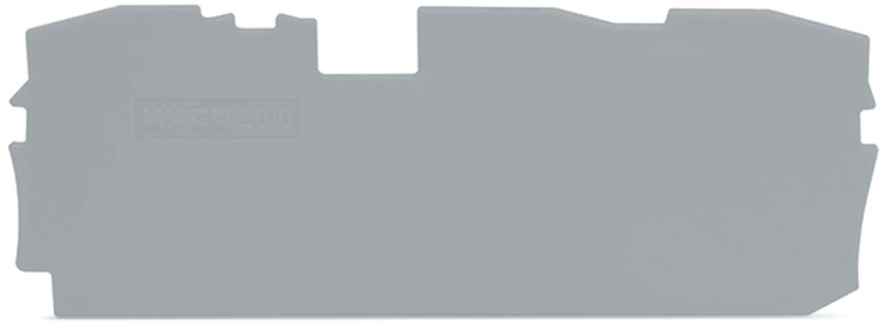2010-1391 Half Sine End and Intermediate Plate, Polyamide, Gray