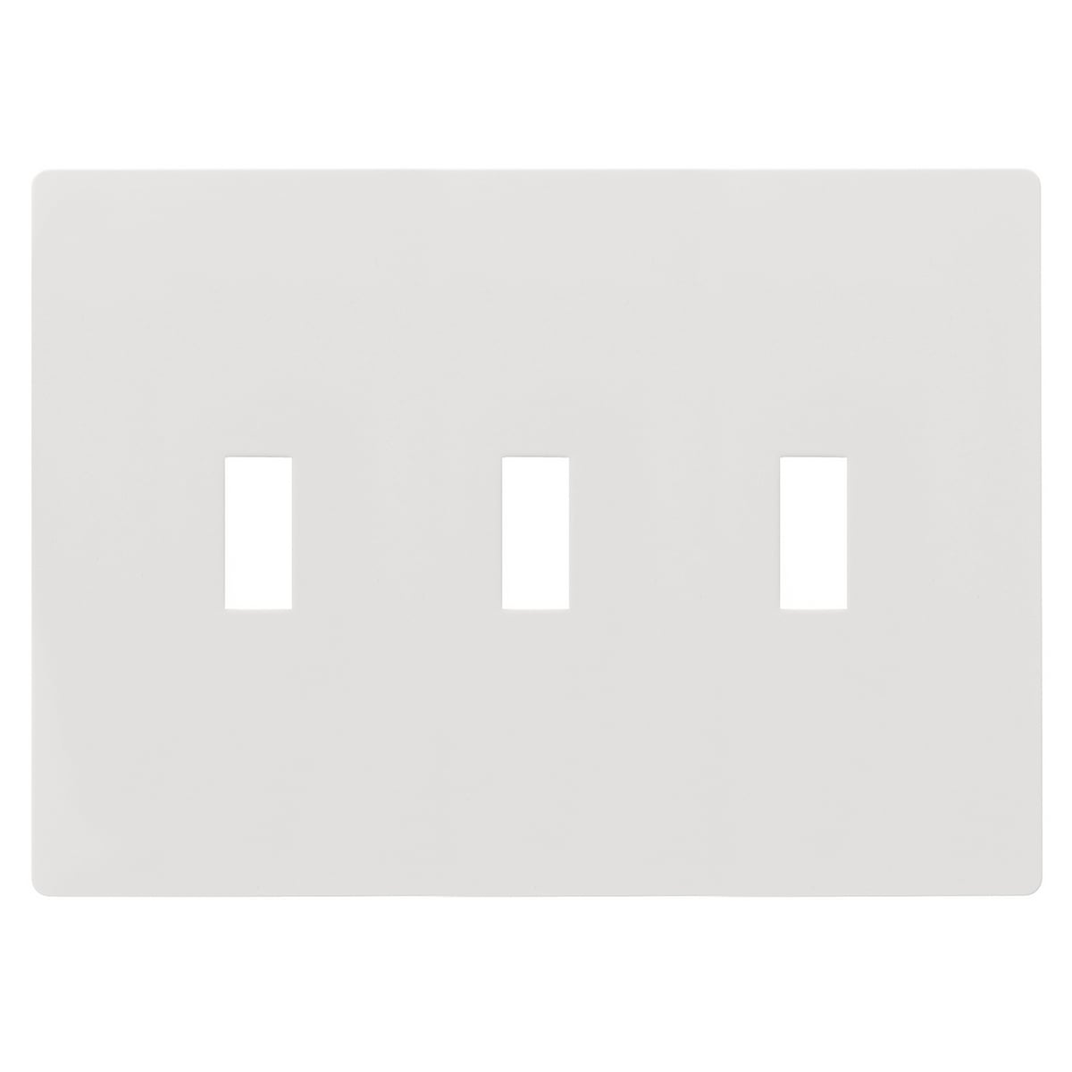 RFW3W Standard Wall Plate, 3 Gangs, 8.3 in W x 5.8 in H, Nylon, Ivory