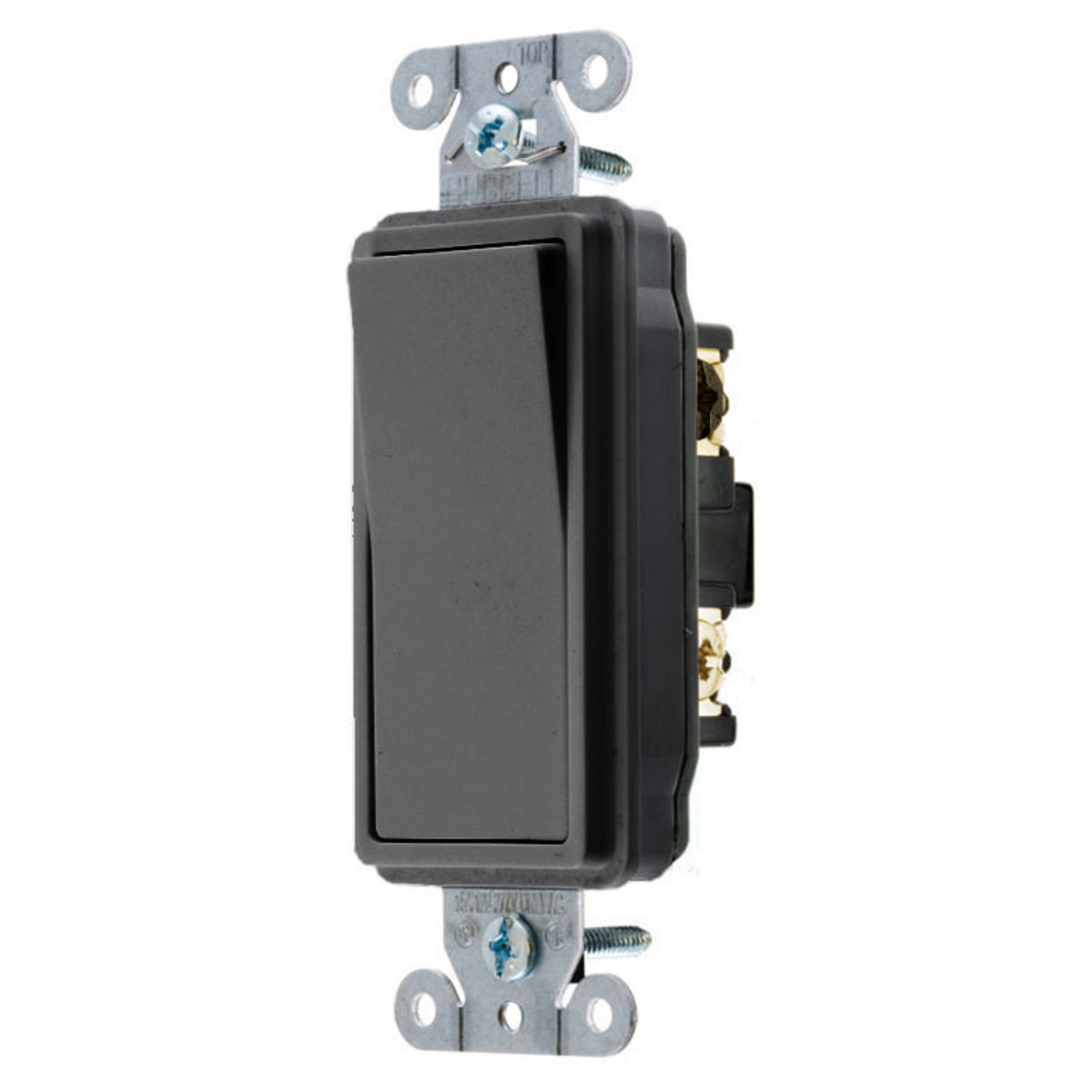 DS320BK Decorator 3-Way General Purpose Standard Rocker Switch, 120 to 277 VAC, 20 A, 5540 W Power Rating, 2 Position Contact