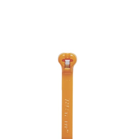 TY27M-3 Ty-Rap High Performance Standard Cable Tie, 13.4 in L x 0.27 in W x 0.06 in THK, Nylon/Polyamide 6.6, Orange