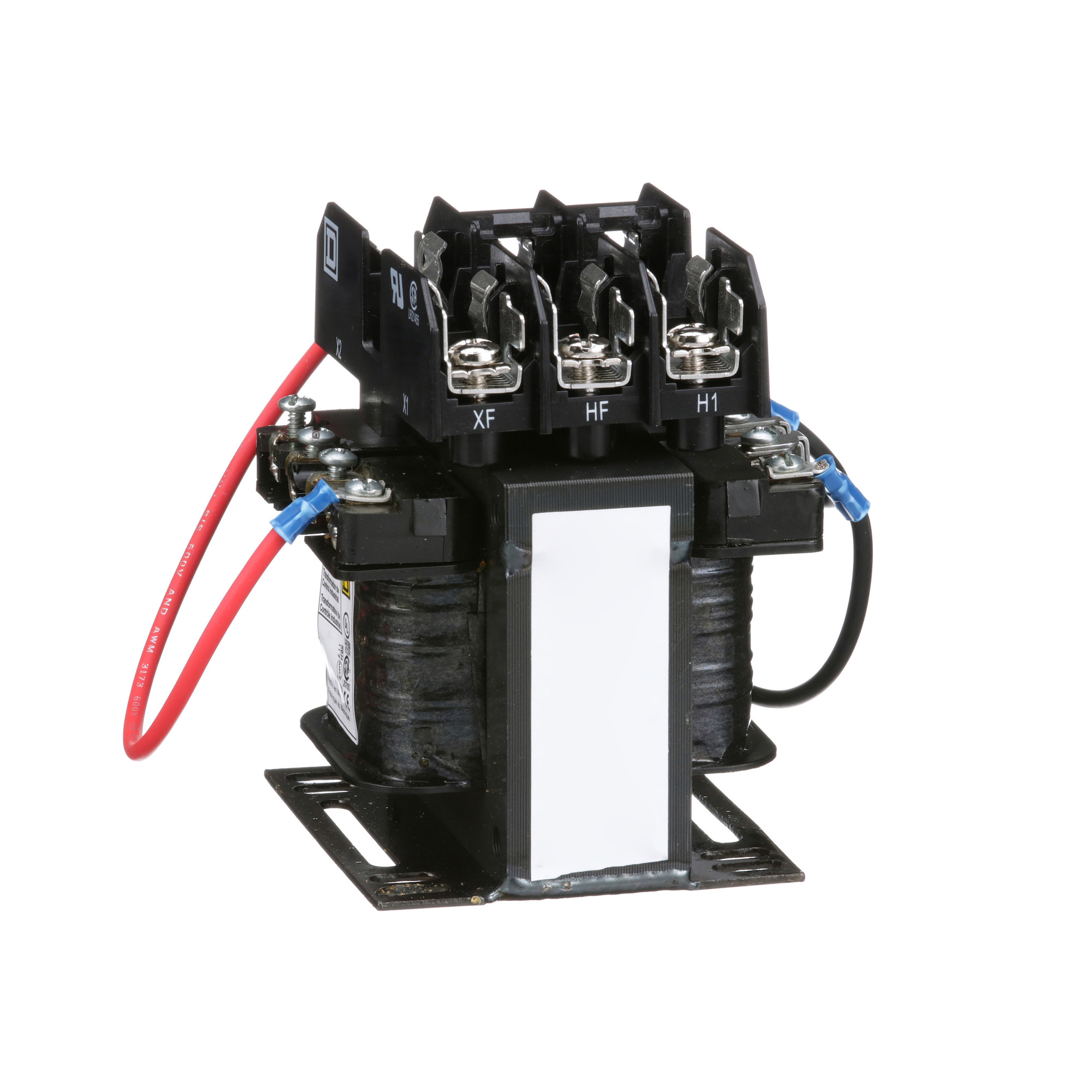 9070TF75D5 Type TF Control Transformer, 600 V Primary, 120 V Secondary, 75 VA Power Rating, 1 Phase