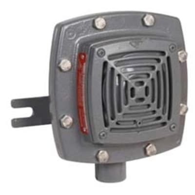 879EX-G1 High Decibel Vibrating Horn, 32 V DC, 0.16 A, 97 dB Sound, Surface Mount, UL Listed, Gray