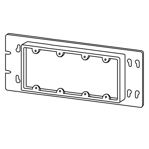 4GC75N Multi-Gang Electric Box Cover, 4-9/16 in L x 10-9/16 in W, Switch Cover, Steel