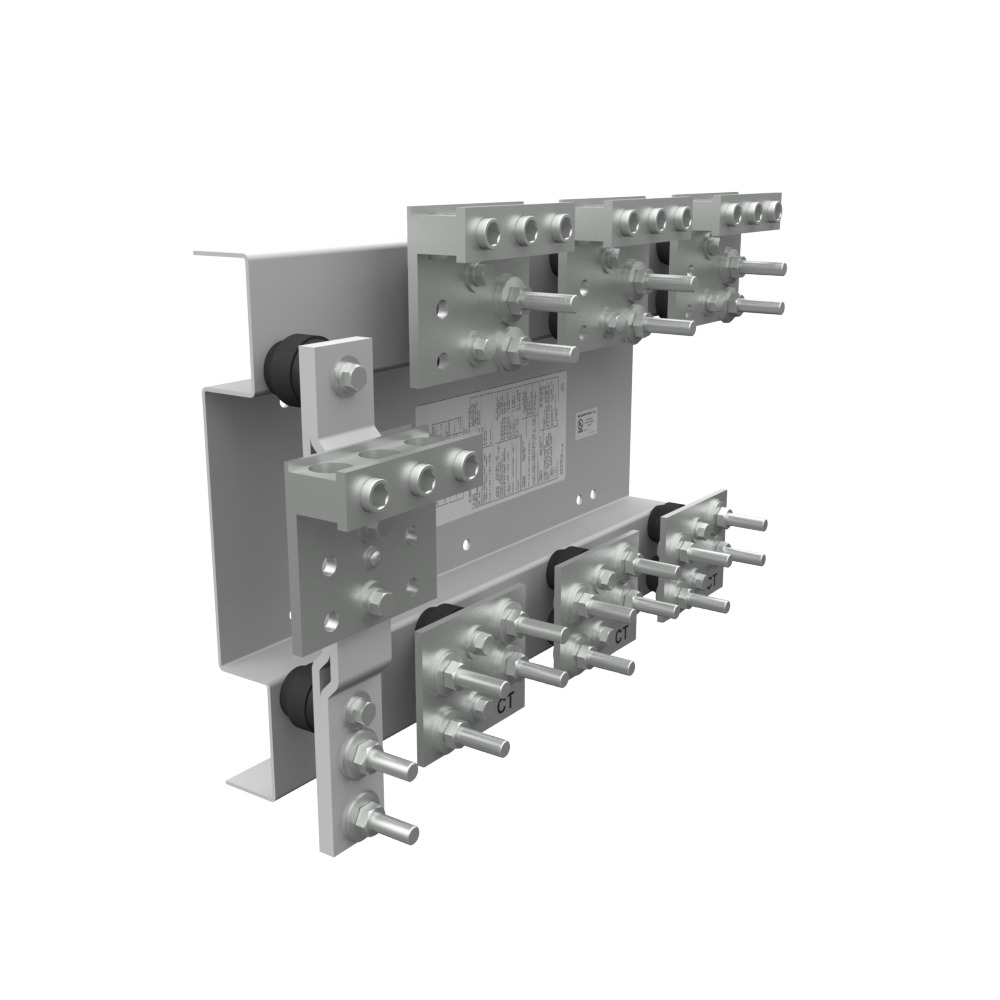CT Mounting Rack 800 Amp 3 Phase 50K AIC .375 Stud Line And 4-600kcmil Or Two 1-250kcmil Load Non-EUSERC