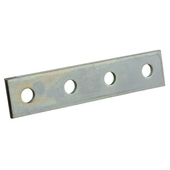 X207HDGC Superstrut Splice Flat Plate Fitting, 4 Holes, 7-1/4 in L x 1-5/8 in W x 1/4 in THK, Steel