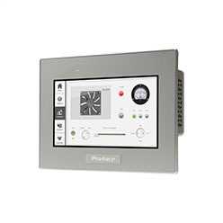 7"W 800 x 480 pixel 16M colors web panel with analog signal touch panel, COM1 RS232C(D-Sub9), COM2 RS422/485(D-Sub9), Ethernet(RJ45) x 2, USB Host and Device, 24VDC