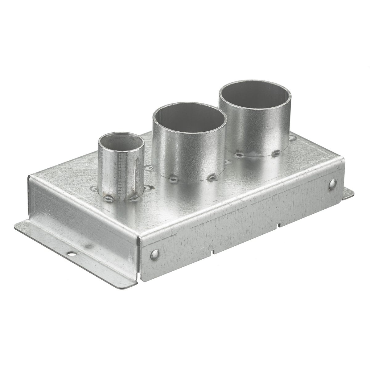 S1R8JNC9 Replacement Standard Fitting Box, 8 in Hole, For Use With 8 in Recessed Fire Rated Poke Through, Galvanized Steel