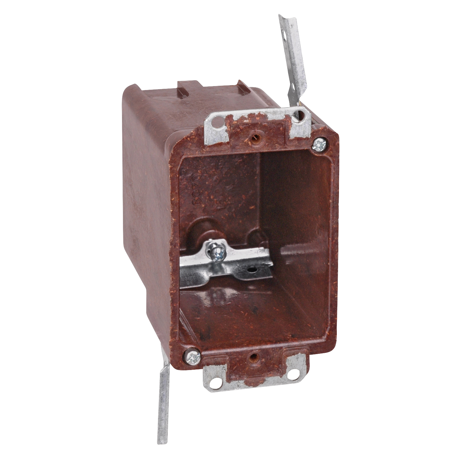 6070-4-UB Carlon Bracket Outlet Box With High Clamp, Phenolic, 18 cu-in Capacity, 1 Gangs