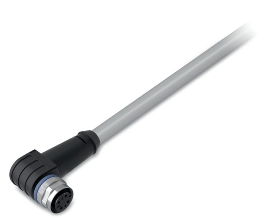756-3102/040-020 4-Pole Socket Power Cable, 250 V AC/DC, 4 A, 2 m L Cord