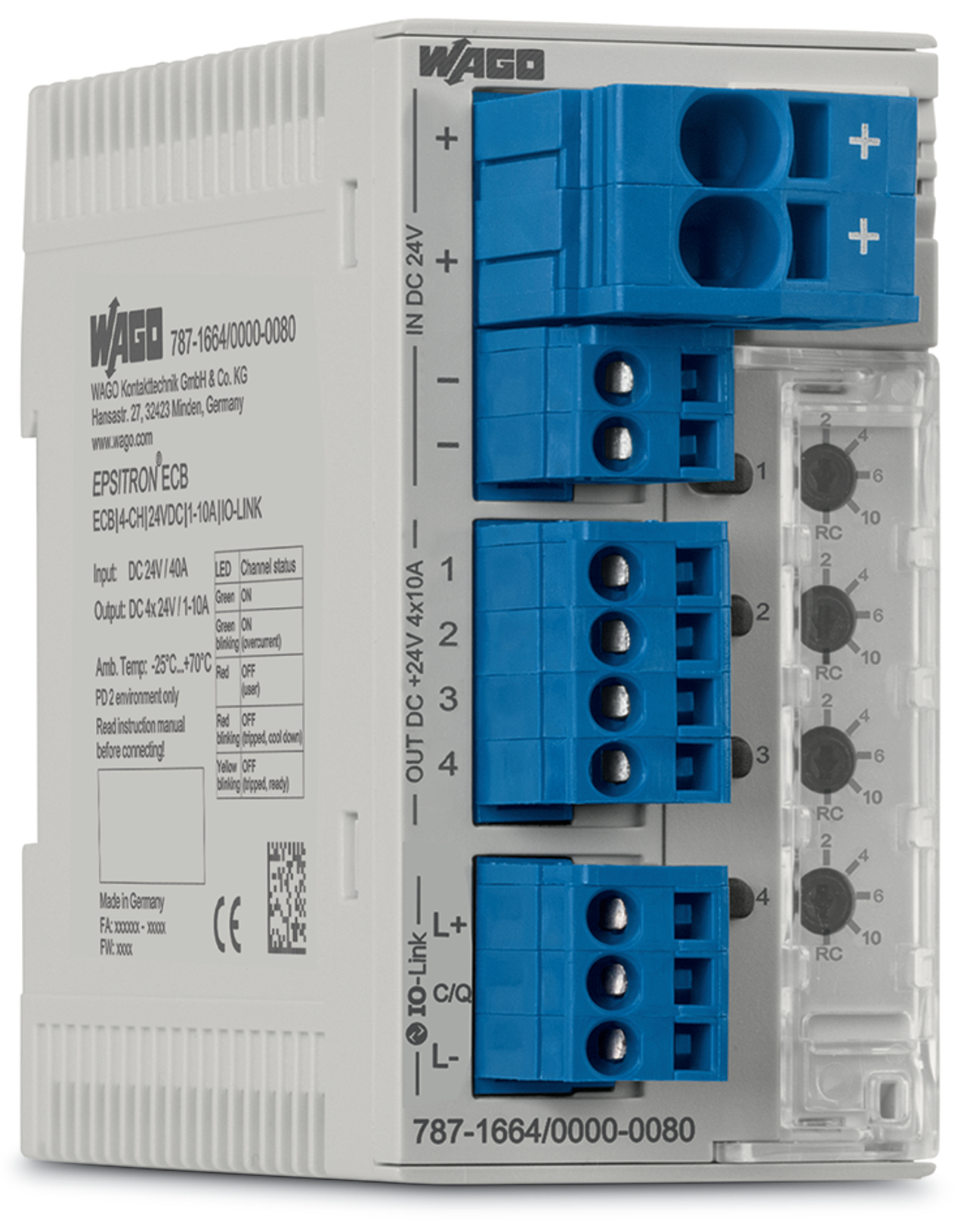 787-1664/000-080 Circuit Breaker, 10 A