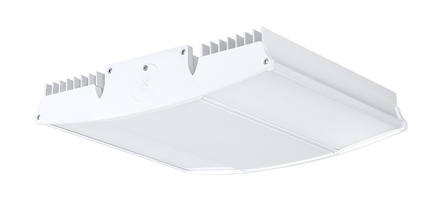 RAIL95W/D10 Dimmable High Bay Fixture With Frosted Lens, 92 W Fixture, 120 to 277 VAC, White Housing