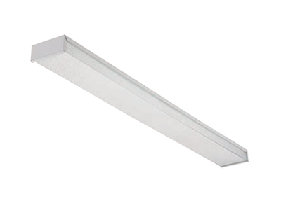 RB232 Contractor Select Narrow Basket Wraparound, (2) Lamps Lamp, 120 to 277 VAC, High Gloss Baked White Enamel Housing