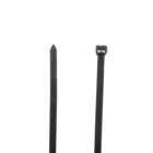 Cable Tie, Black Polyamide (Nylon 6.6) for Temperatures up to 105 Degrees Celsius, Weather and Ultraviolet Resistant for Indoor and Outdoor Applications, UL/IEC 62275 Type 2/21S Rated for AH-2 Plenum and as a Flexible Cable and Conduit Support, Length of 188mm, Width of 4.8mm, Thickness of 1.24mm , Tensile Strength Rating of 220 Newtons, 1000 Pack