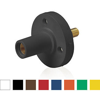 15R22-1UR Rhino-Hide 15 Series Cam Type Female While-in-Use Single Pole Receptacle, 600 V AC, 150 A, 8 to 2 AWG Wire, Threaded/Stud Connection, NEMA 3R NEMA Rating