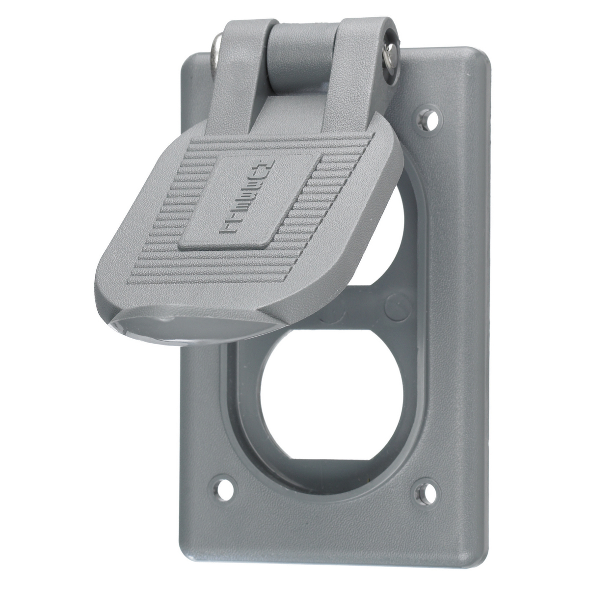 HBL5221 Molded Standard Weatherproof Cover, 4.56 in L x 2.89 in W x 1.08 in D, Thermoplastic