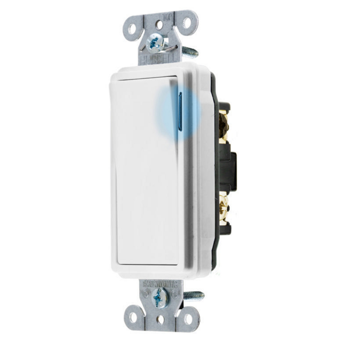 DS320ILW 3-Way 2-Position Heavy Duty Illuminated Specification Grade Standard Decorator Switch, 120 to 277 VAC, 20 A, 5540 W Power Rating, 2 Position Contact