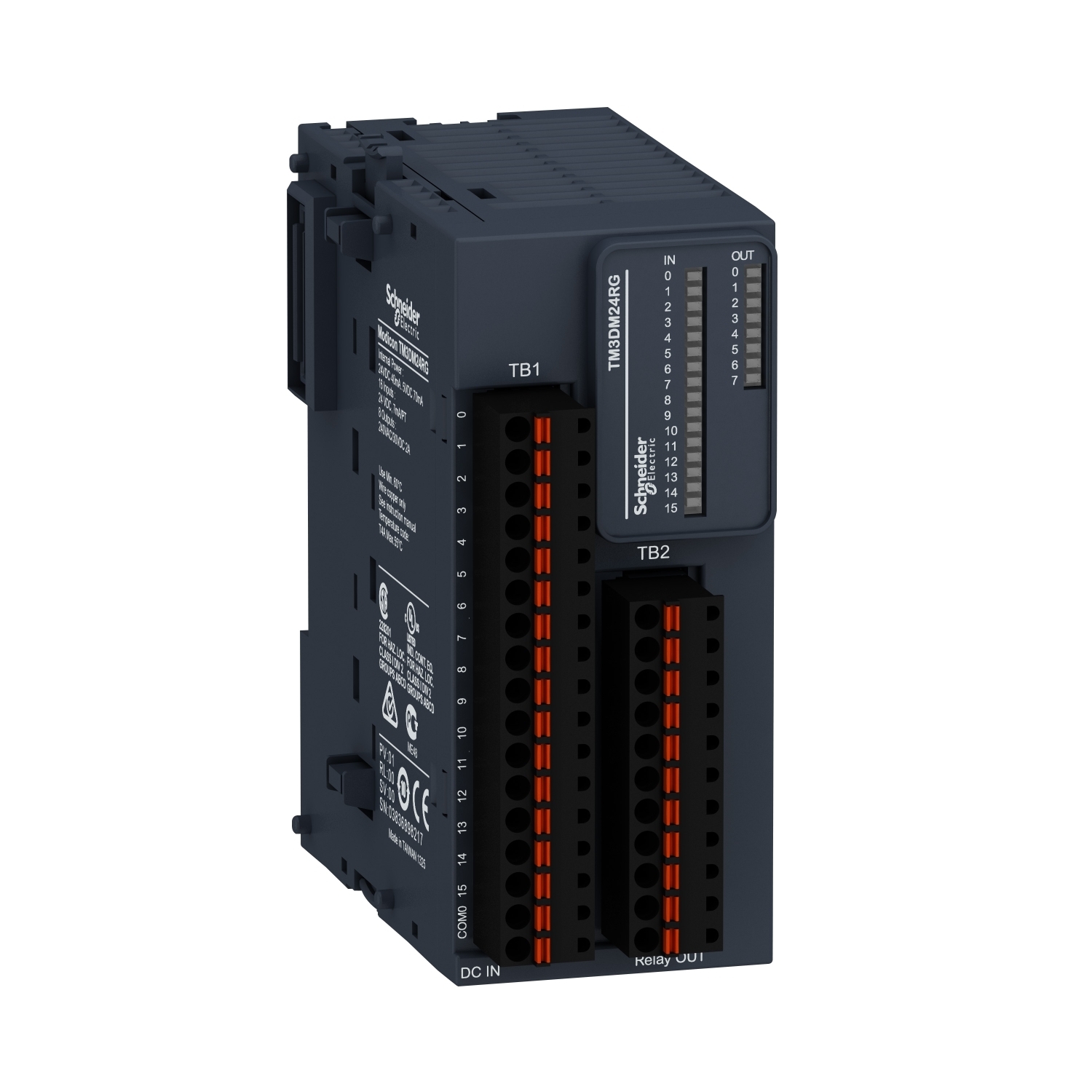 TM3DM24RG Modicon Discrete I/O Module, 16 Inputs, 8 Outputs