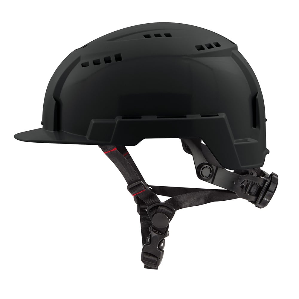 48-73-1330 Adjustable Front Brim Safety Helmet, LEXAN Polycarbonate, Padded Suspension, ANSI Electrical Class Rating: Class C, ANSI Impact Rating: Type II, Swing Wheel Ratchet Adjustment