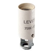 20025 1-Piece Keyless Lampholder, 75 W, 250 VAC, E12 Lamp