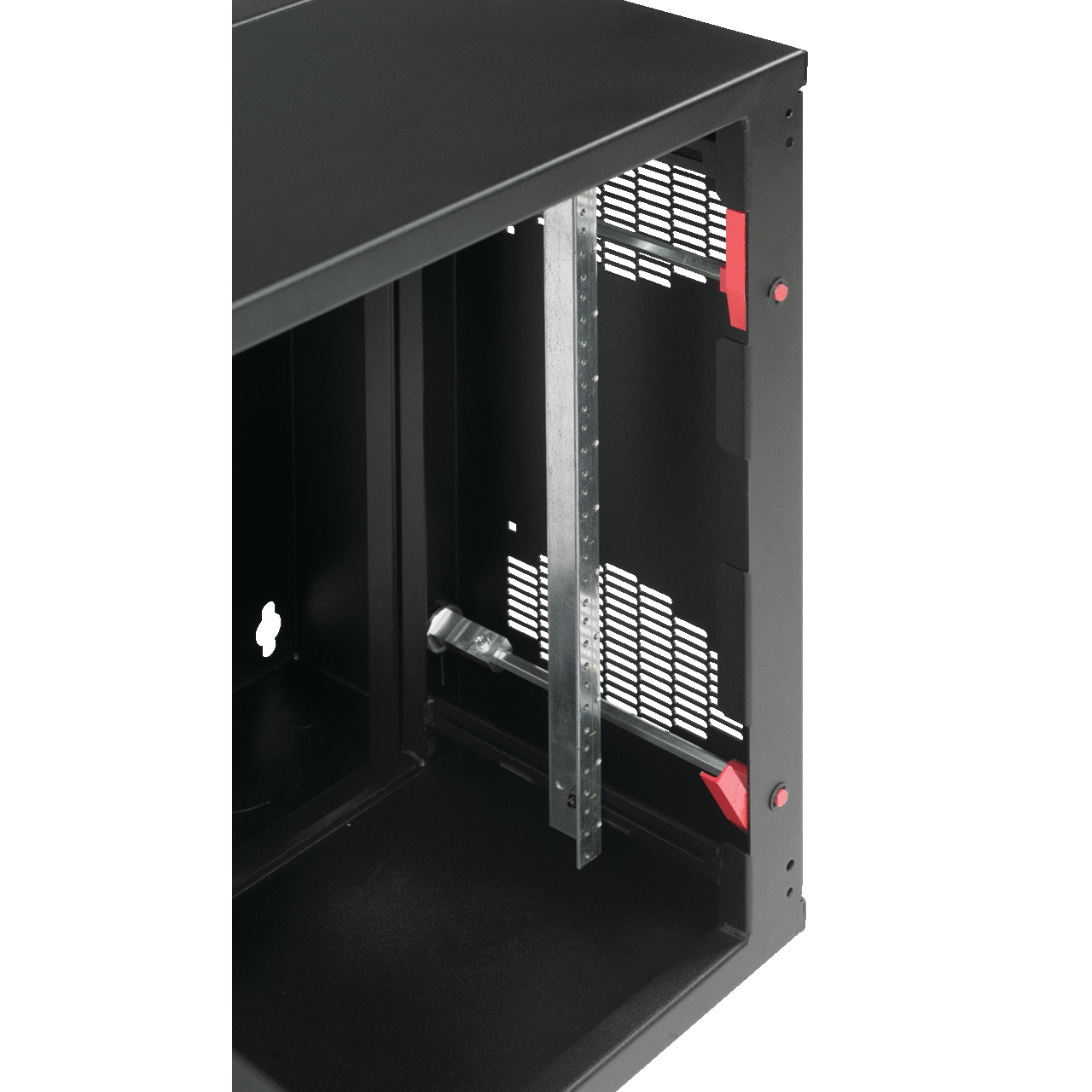 EWMR24T AccessPlus Rack Angle, For Use With 24 in Tapped Cabinets, Steel, Black