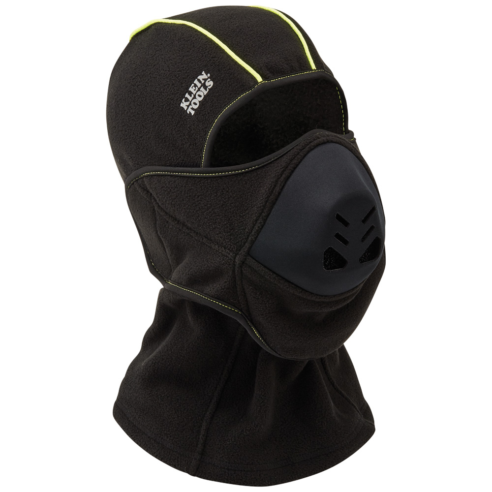 60413 Heat Exchanger Balaclava, Universal, Black/Hi-Viz Yellow, Polyester/Polyethylene/Polyurethane/Spandex
