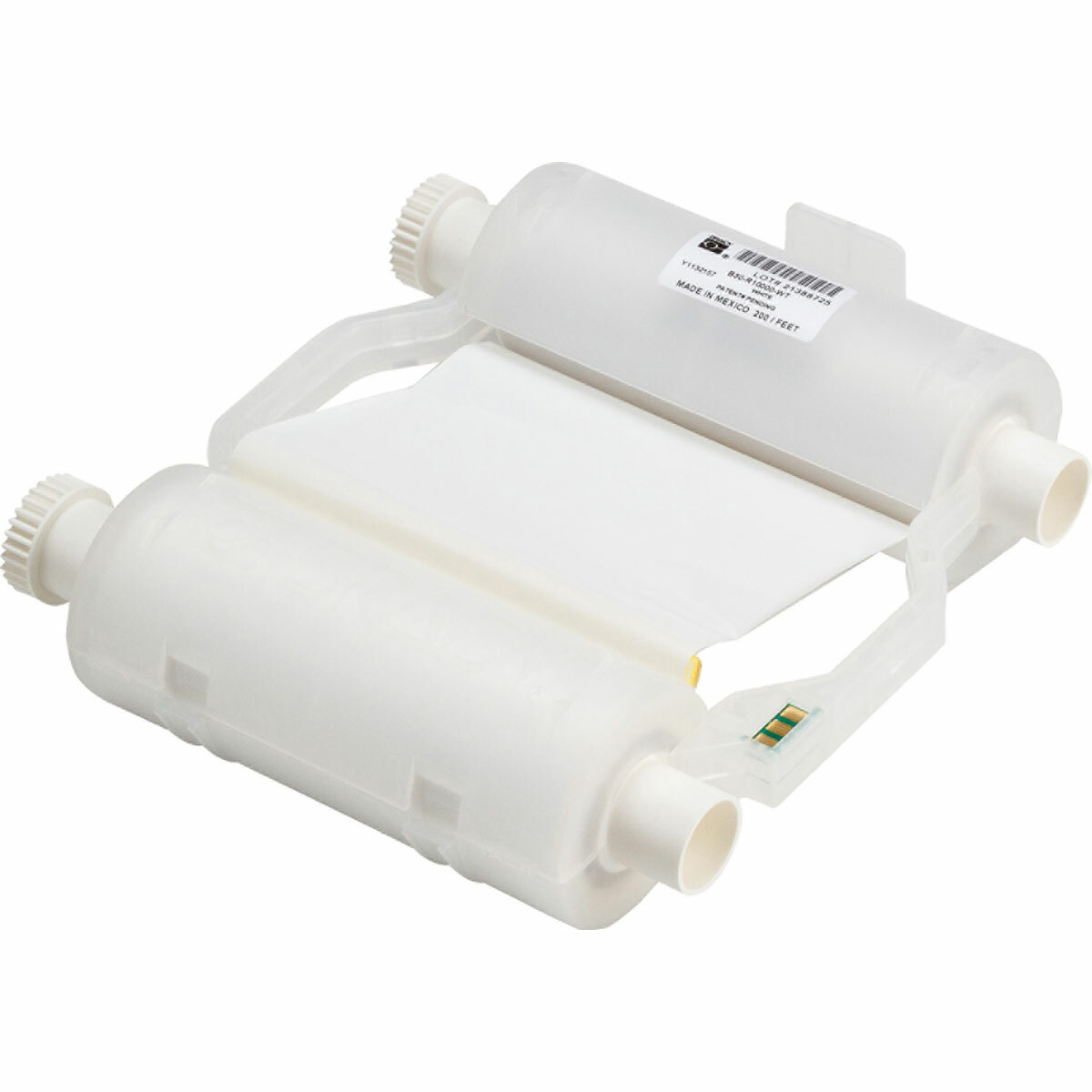 B30-R10000-WT B30 R10000 1-Color Heavy Duty Printer Ribbon, 200 ft L x 4.33 in W, Resin, White