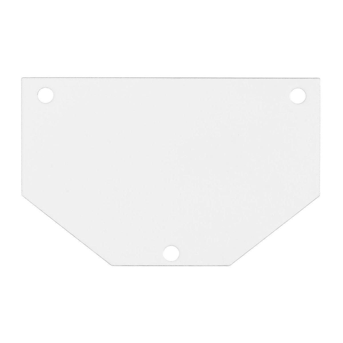 S1R10PSPB Standard Half Blank Perimeter Sub Plate, 2.08 in L x 3.3 in W x 0.06 in D, Steel