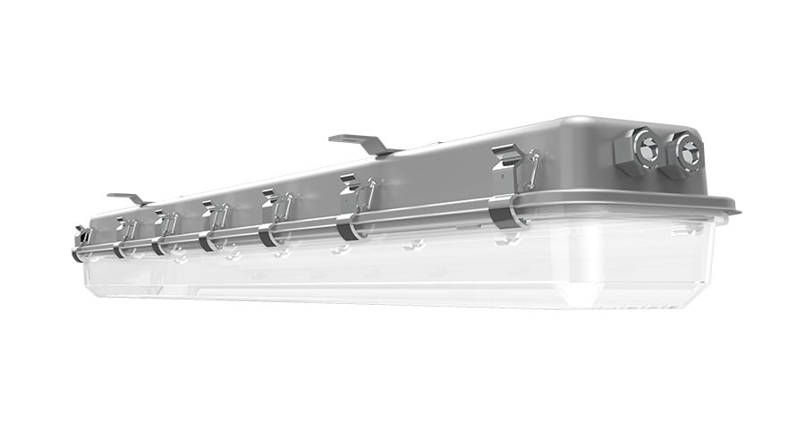 HAZSHARK4 Outdoor Lighting, LED Lamp, 50 W Fixture, 120, 208, 240, 277 V, Gray Housing
