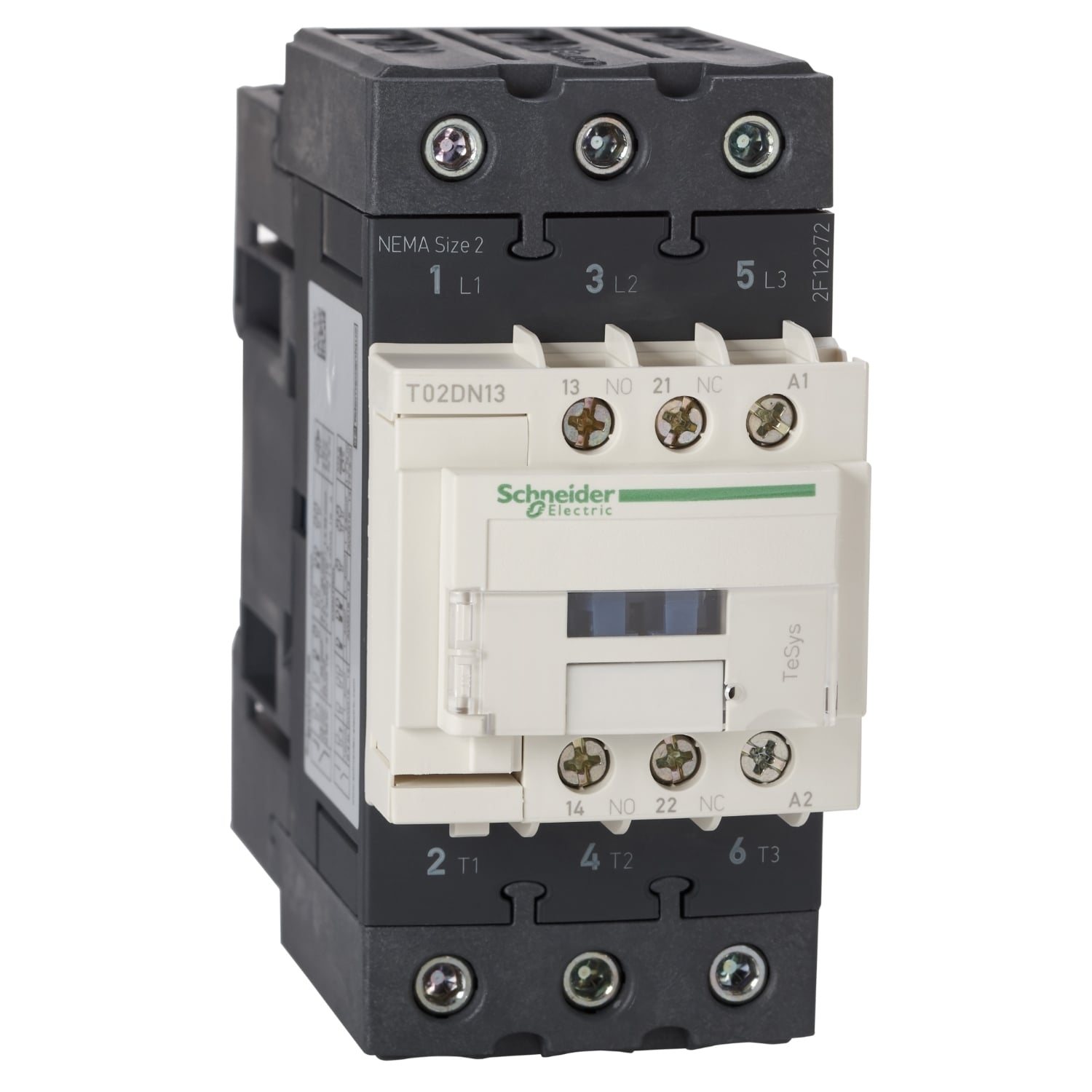 T02DN13BD Non-Reversing Contactor, 24 V DC V Coil, 45 A, 1NO-1NC Contact, 3 Poles