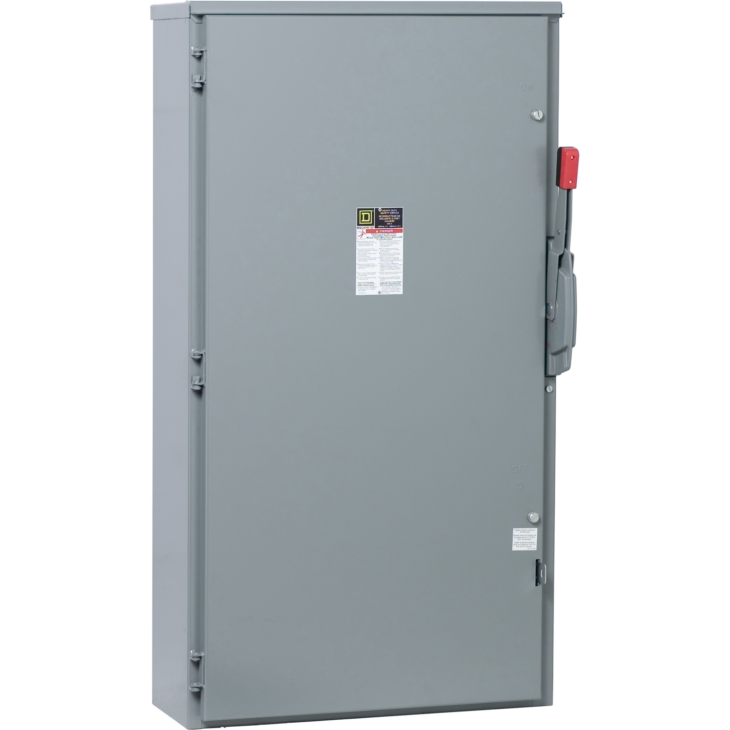 H226R E5 Fusible Iceproof Rainproof Sleetproof Heavy Duty Safety Switch, 240/250 VAC/VDC, 600 A, 75 hp, 200 hp, 50 hp, DPST Contact, 2 Poles
